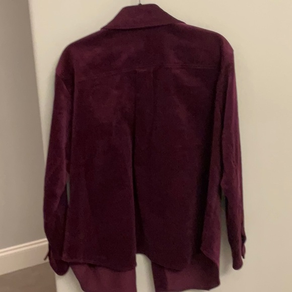 NWT Universal Standard Corduroy Shirt/Jacket in Gamay Purple - Picture 3 of 5